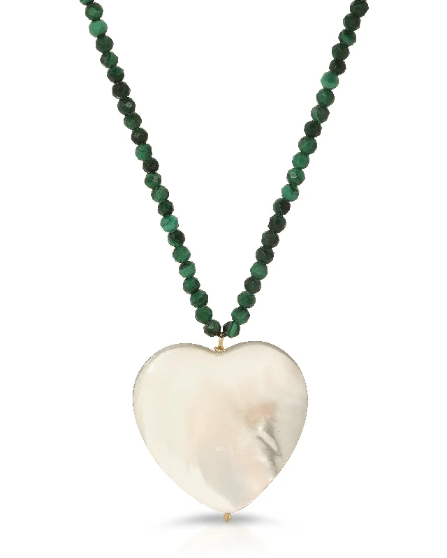 Ladies handmade necklace-Cuore Grande Necklace