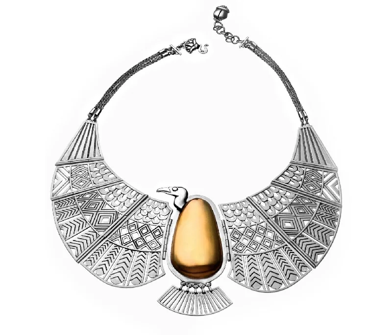 Ladies classic pendant necklace-Vulture Collar