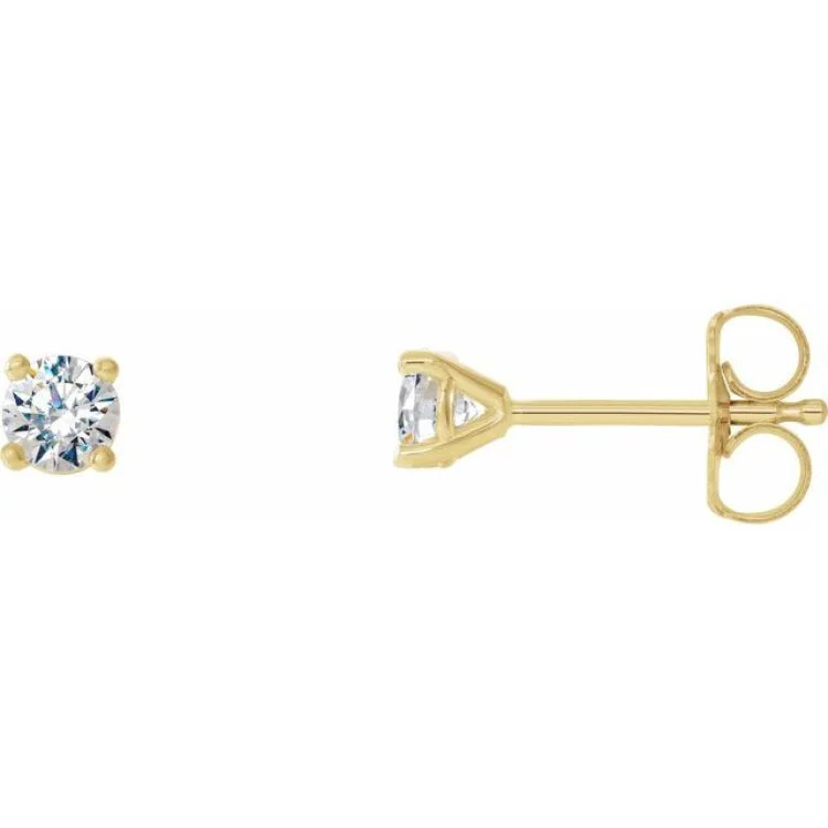 Ladies matching earrings-14K Yellow 1/3 CTW Natural Diamond Cocktail-Style Earrings