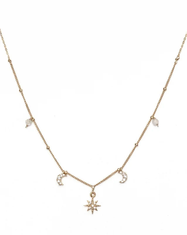 Ladies fine diamond necklace-Tara Necklace