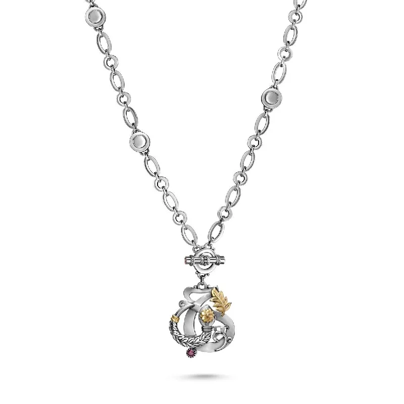 Ladies birthstone necklace-Love & Rebirth Multi-way Necklace