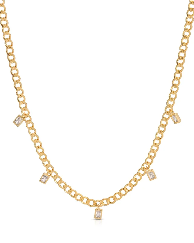 Ladies long chain necklace-Mia Necklace