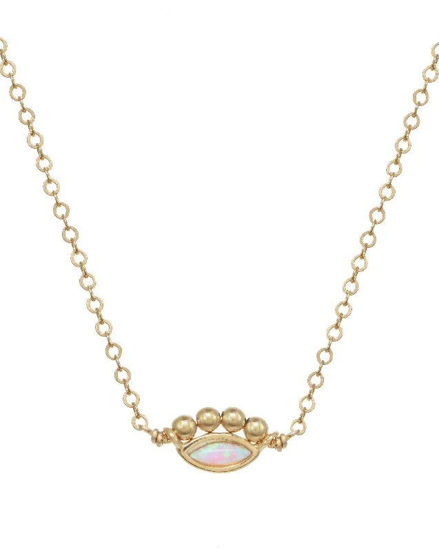 Ladies opal necklace-Ailbee Necklace