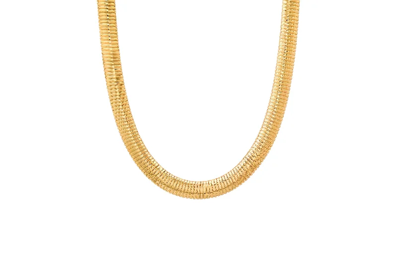 Ladies luxury necklace-Thin Tubogas Necklace