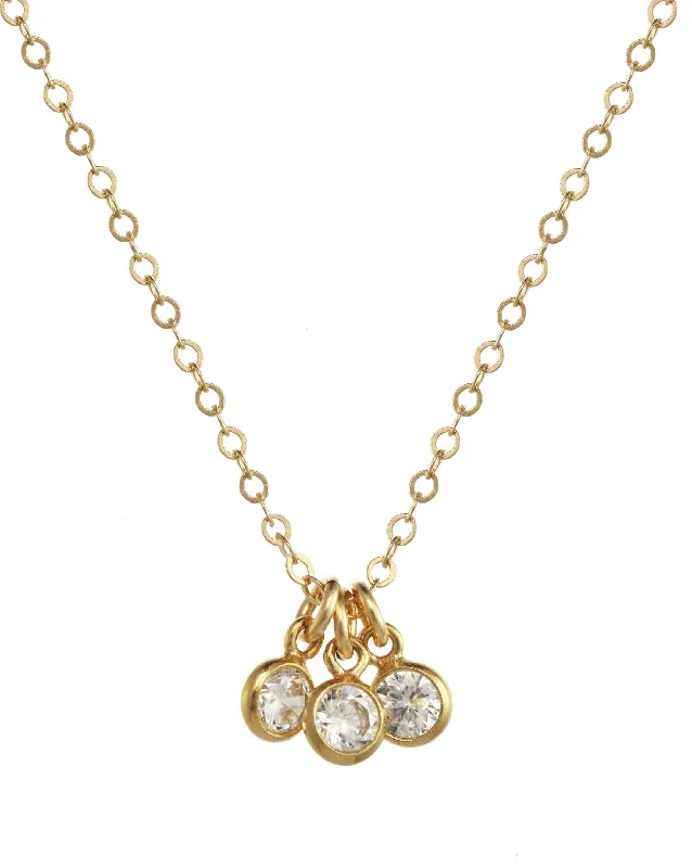 Ladies classic pendant necklace-Trizare Necklace