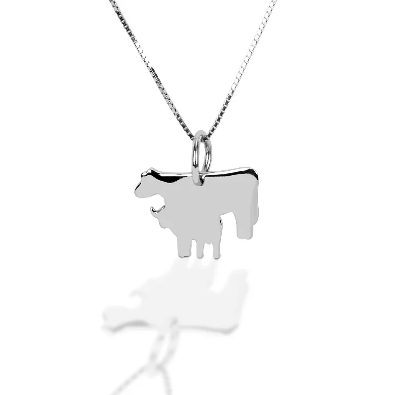 Ladies bridal necklace-HCO Exclusive Cow/Calf Necklace