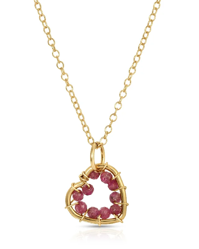 Ladies infinity symbol necklace-Bardot Ruby Necklace