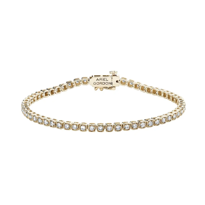 Ladies cuff bracelet-Ariel Gordon | Diamond Ace Tennis Bracelet