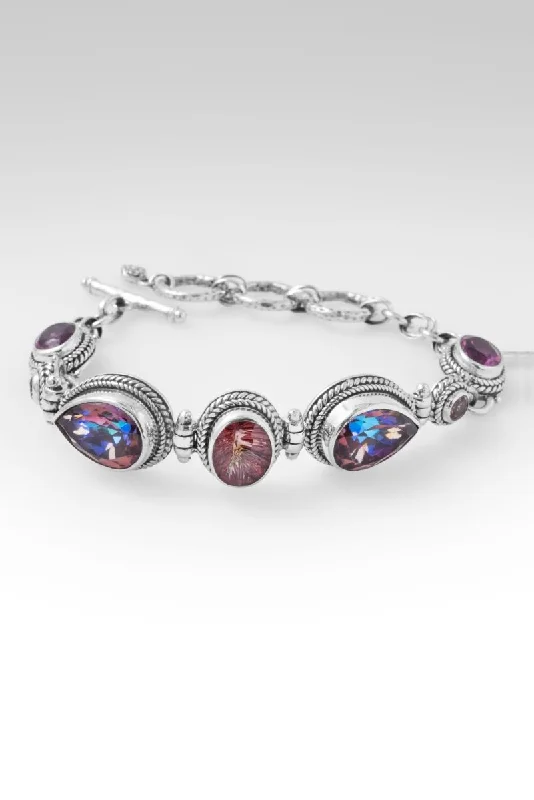 Ladies double bangle bracelet-Peace in Storms Bracelet™ Zodiac Fun™ Mystic Quartz