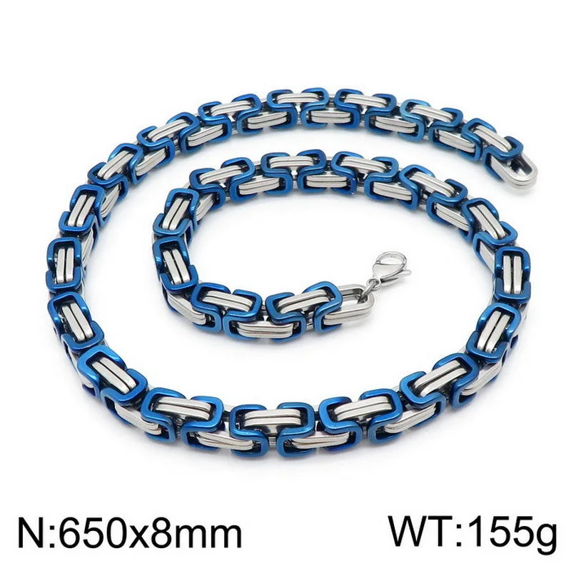 Dark Blue Necklace 65cm