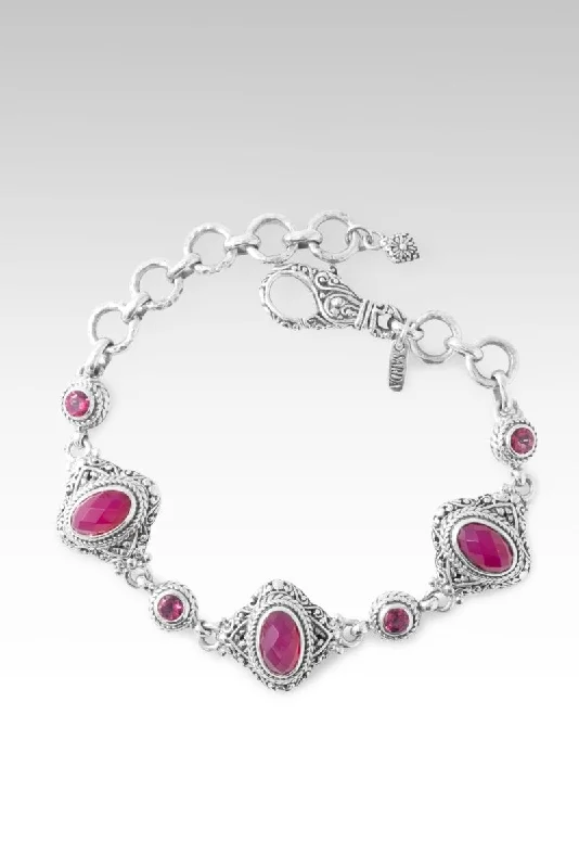 Ladies elegant bangle-So Precious Bracelet™ in Red Currant Quartz