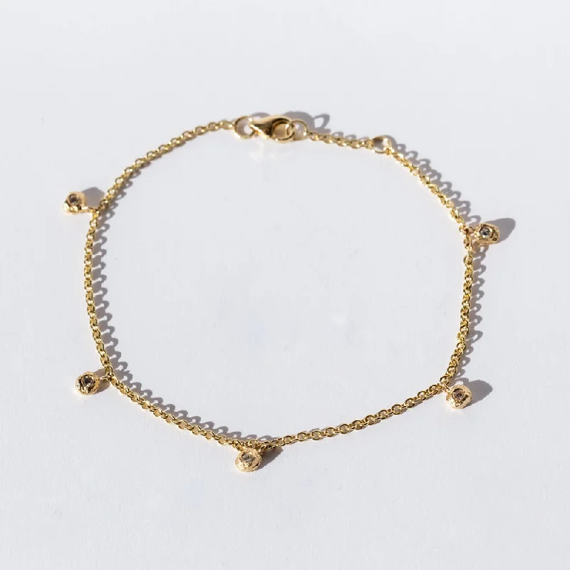 Ladies rose gold bracelet-Page Sargisson | Diamond Dot Bracelet