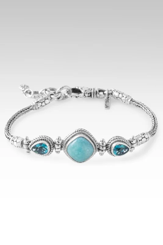 Ladies charm bracelet-My Cup Overflows Bracelet™ in Amazonite