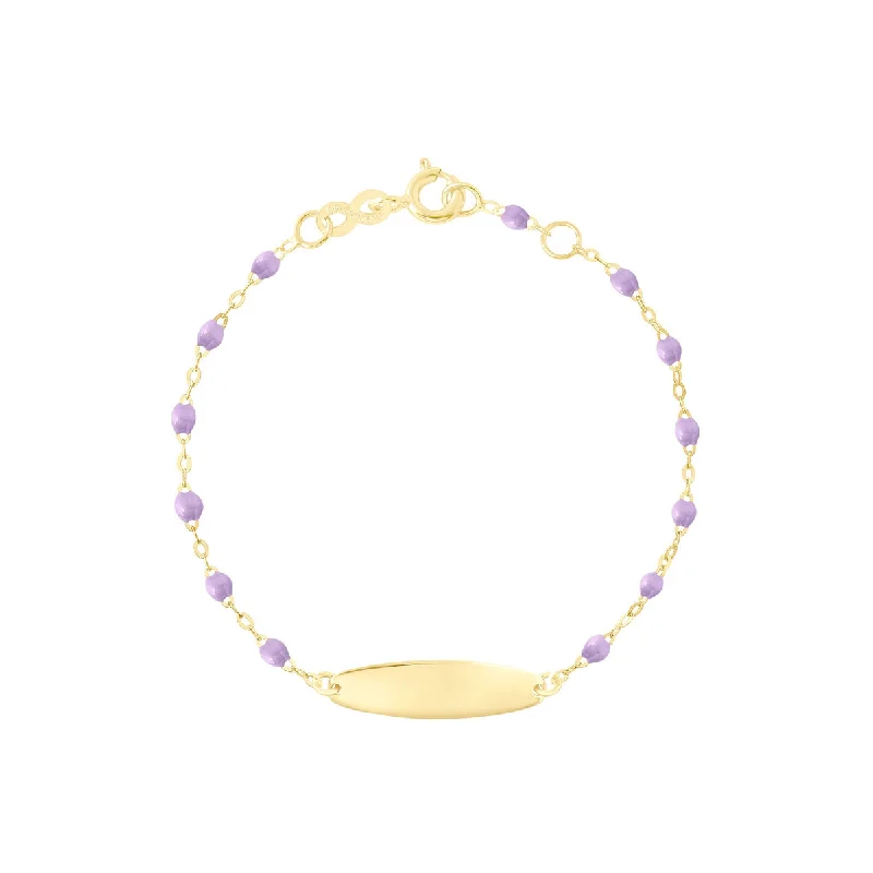 Ladies matching bracelet-Gigi Clozeau | Little Gigi Oval Plaque Bracelet, Lilac