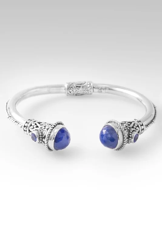 Ladies diamond bangles-Noble Promise Tip-to-Tip Bracelet™ in Tanzanite