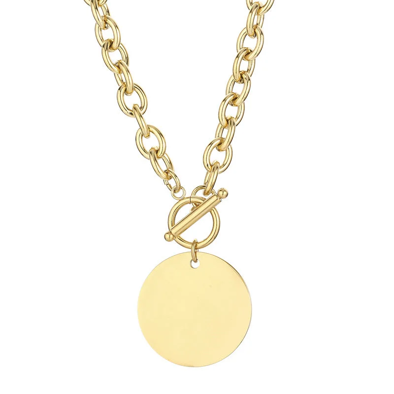 Gold Necklace Kn32258-Z