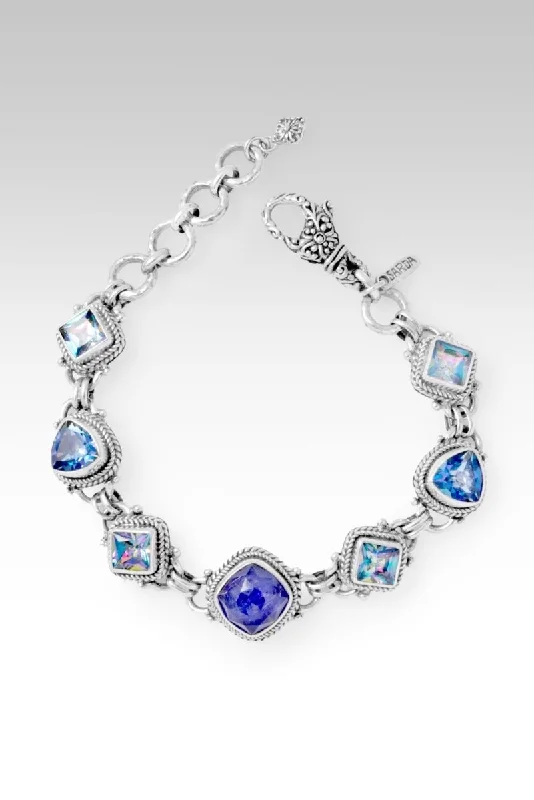 Ladies unique bracelet-Loving Kindness Bracelet™ in Tanzanite