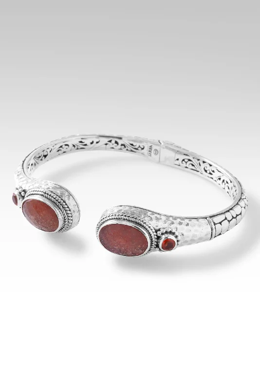 Ladies classic bracelet-Radiant with Light Tip-to-Tip Bracelet™ in Orange Sunstone