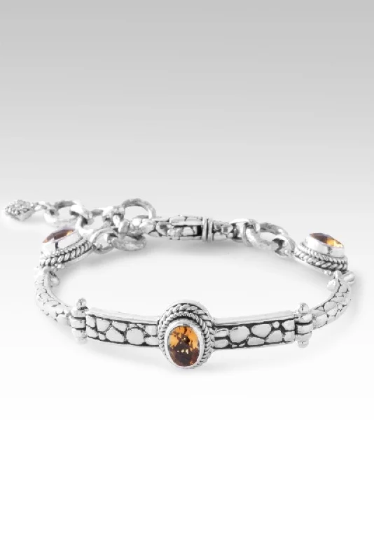 Ladies delicate bracelet-Wisdom is Supreme Bracelet™ in Citrine