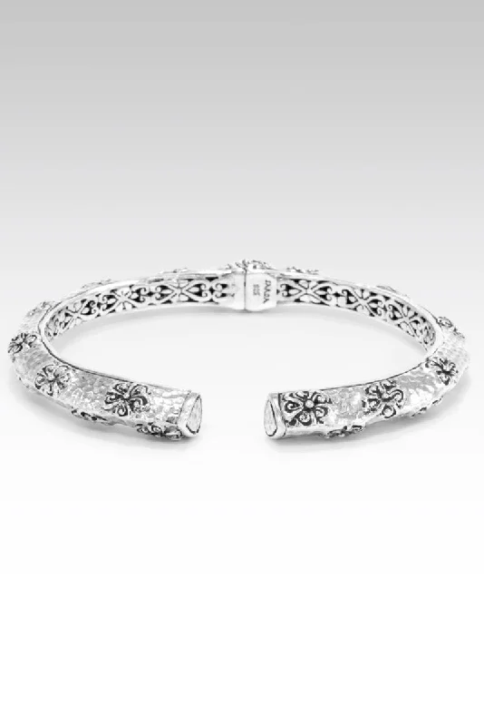 Ladies tennis bracelet-Flourish Gracefully Tip-to-Tip Bracelet™ in Frangipani