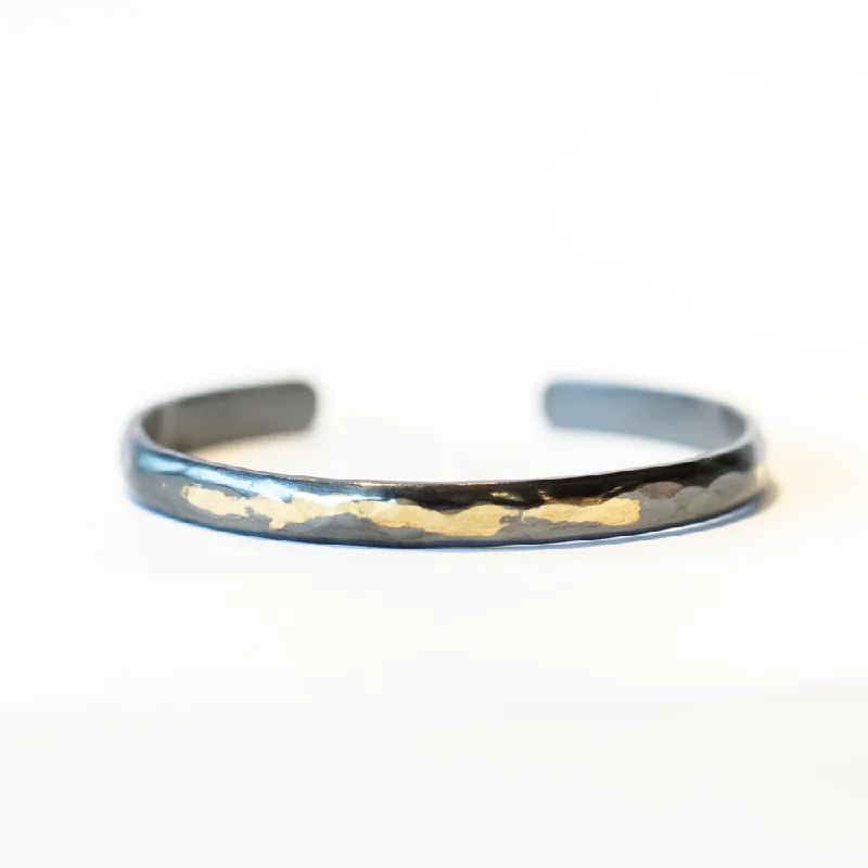 Ladies eternity bracelet-Sarah McGuire | 6mm Gilded Cuff Bracelet