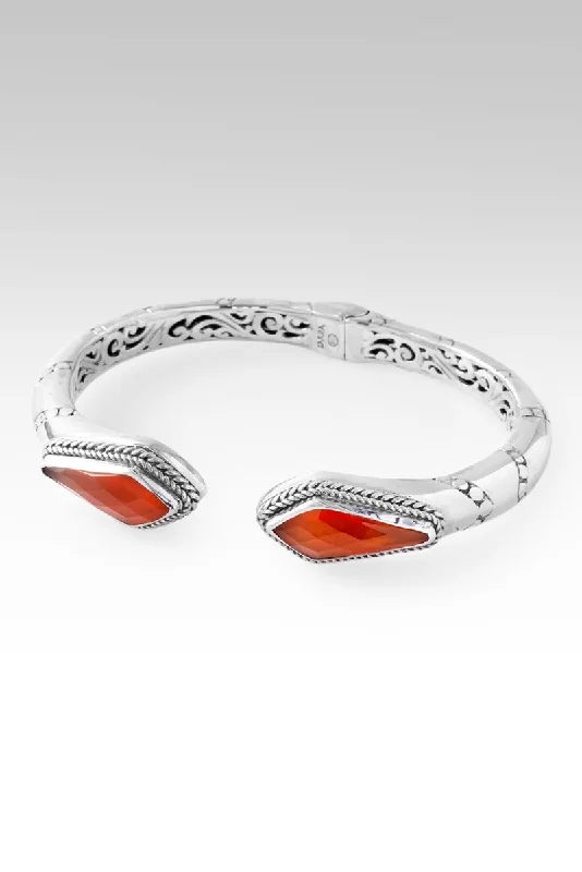 Ladies diamond bracelet-Spiritual Evolution Tip-to-Tip Bracelet™ in Carnelian