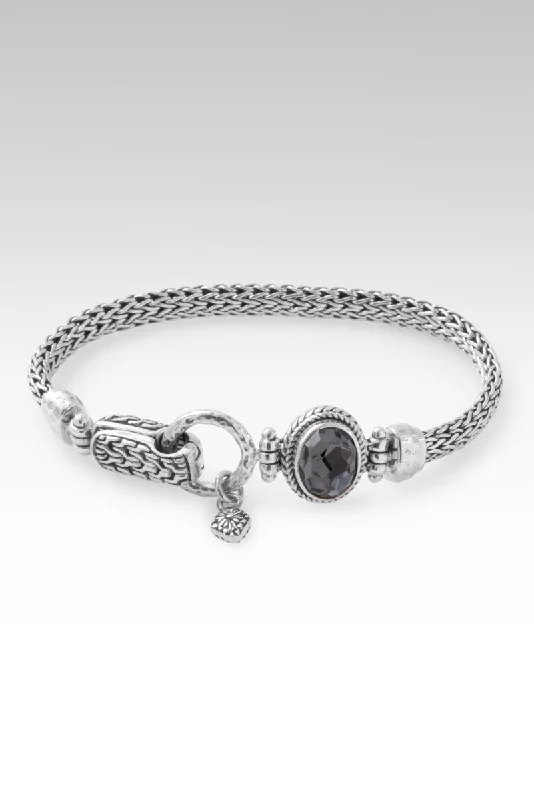 Ladies infinity bangle-Valor Bracelet™ in Odyssey Black Knight™ Mystic Quartz