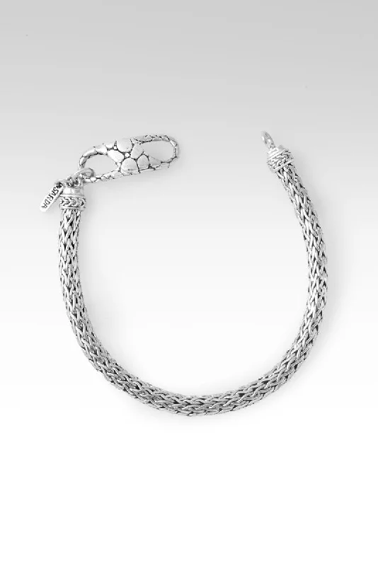 Ladies silver chain bangle-Snake Chain Bracelet™ in Watermark