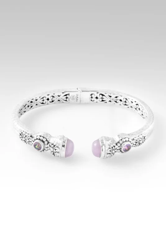 Ladies pearl bracelet-Spiritual Growth Tip-to-Tip Bracelet™ in Kunzite