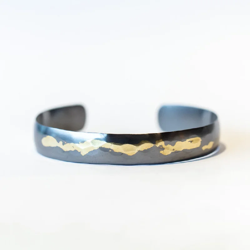 Ladies gold cuff bracelet-Sarah McGuire | Gilded Cuff Bracelet