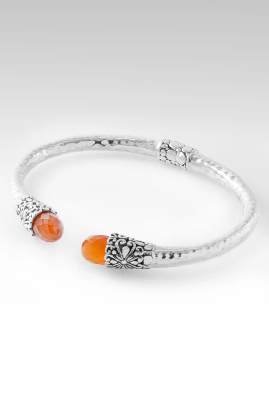 Ladies double bangle bracelet-There is Always Light Tip-to-Tip Bracelet™ in Carnelian